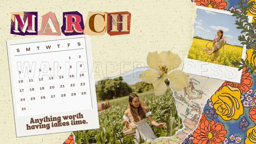 March 2024 Calendar Wallpapers