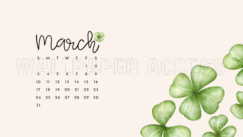 March 2024 Calendar Wallpapers